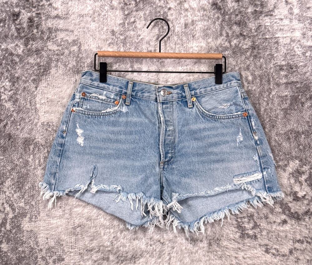 AGOLDE Parker Shorts 29 Womens Cut Off Denim Jean